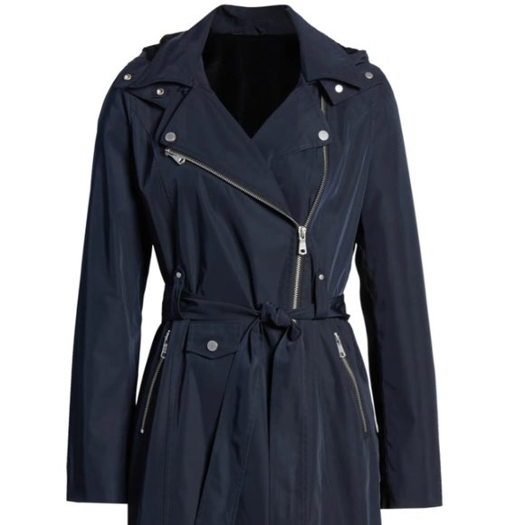 Avec Les Filles Jackets & Blazers - Gorgeous BNWT AVEC LES FILLES Water Resistant Moto Trench Coat
